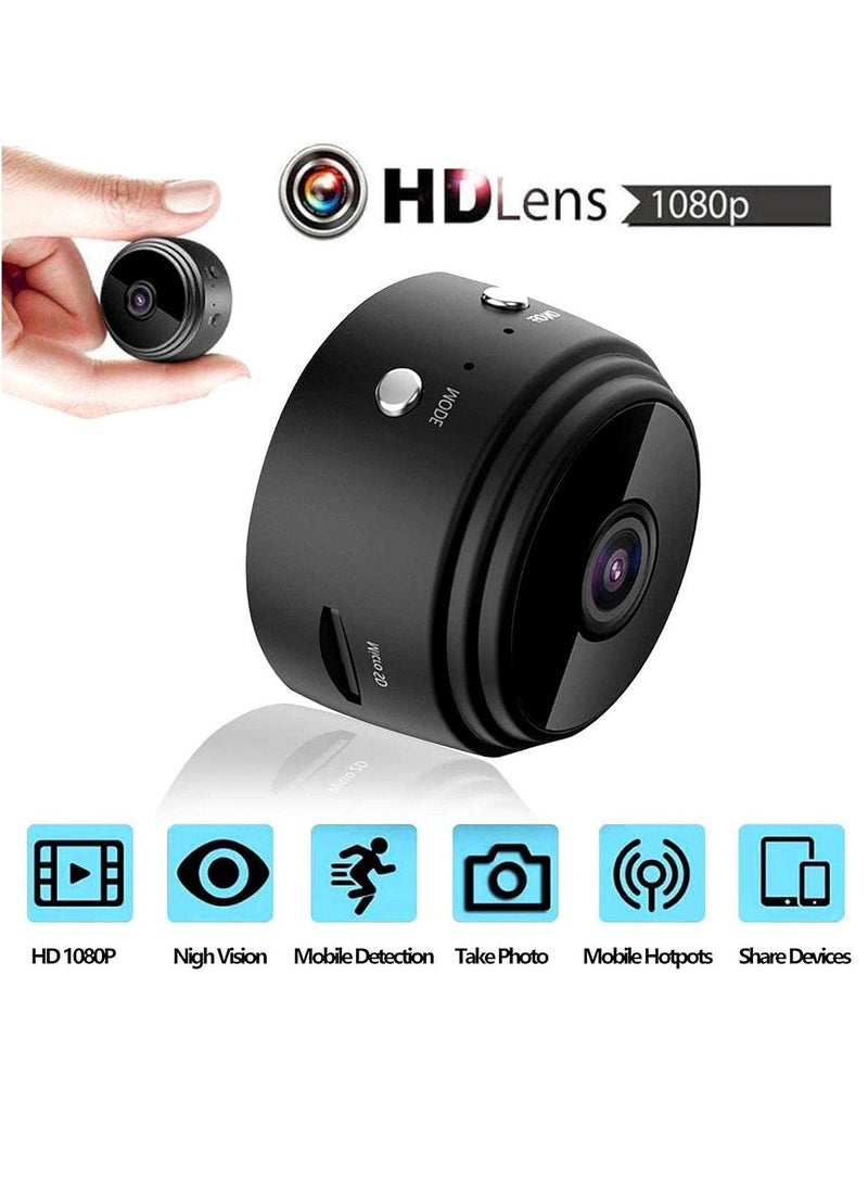 Mini Security Camera, 1080P High Definition Video Camera, Home Office Security Camera, Night Motion Detection