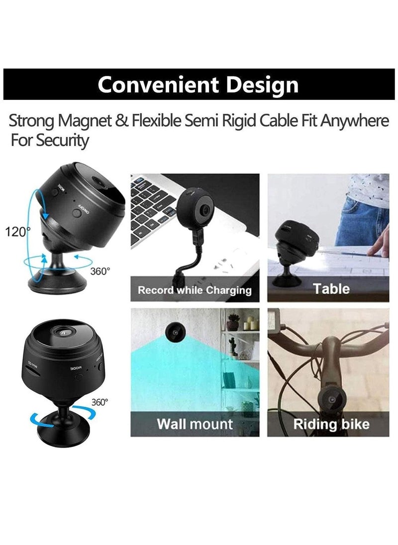 Mini Security Camera, 1080P High Definition Video Camera, Home Office Security Camera, Night Motion Detection