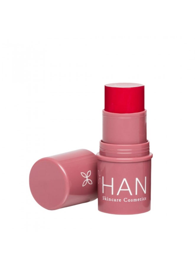 HAN Skincare Cosmetics Vegan, Cruelty-Free 3-in-1 Multistick for Cheeks, Lips, Eyes, Cherry Cosmos