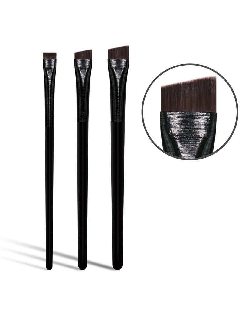 Eyeliner Brush Brow Tint Brushes Eyebrow Brushes Set Fine Angled Point Angled Slanted Tinting Brushes Ultra Thin Flat Makeup Brush Premium Eyebrow Brush Precision Gel Professional Soft Synthetic Hairs
