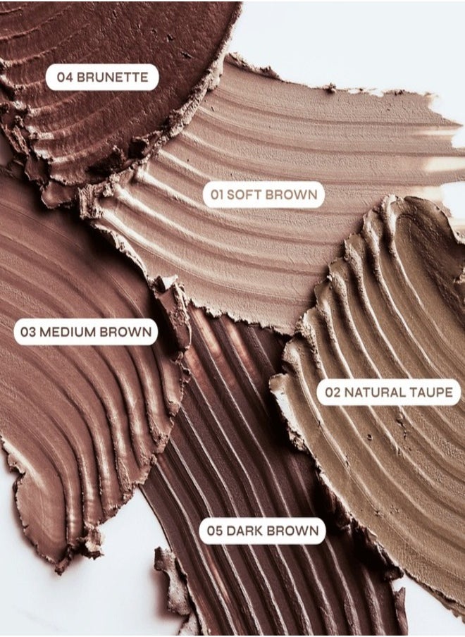 Milani Stay Put Brow Color - Shade 07 Chestnut - Long-Lasting Waterproof Eyebrow Pomade with Dual-Ended Applicator Brush - 2.6g - For Defined and Sculpted Brows