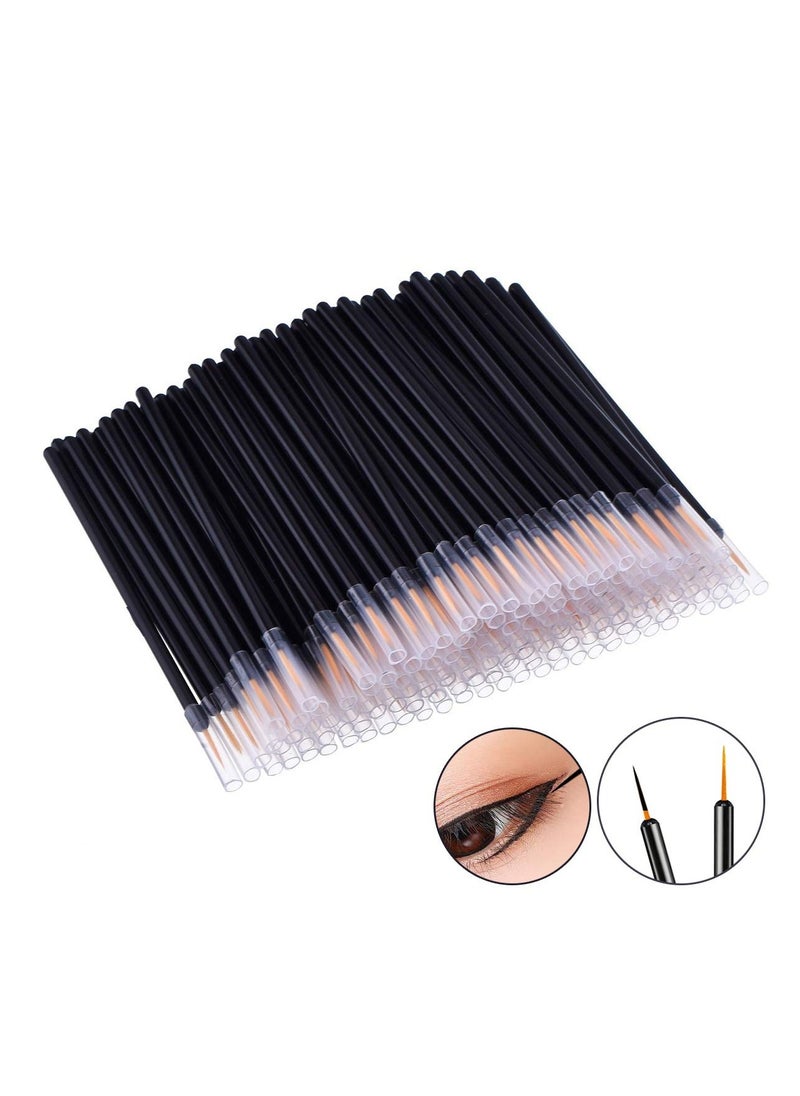 100 Pack Disposable Eyeliner Brush, JASSINS Eye liner Applicator Cosmetic Eye Wands Makeup Tool