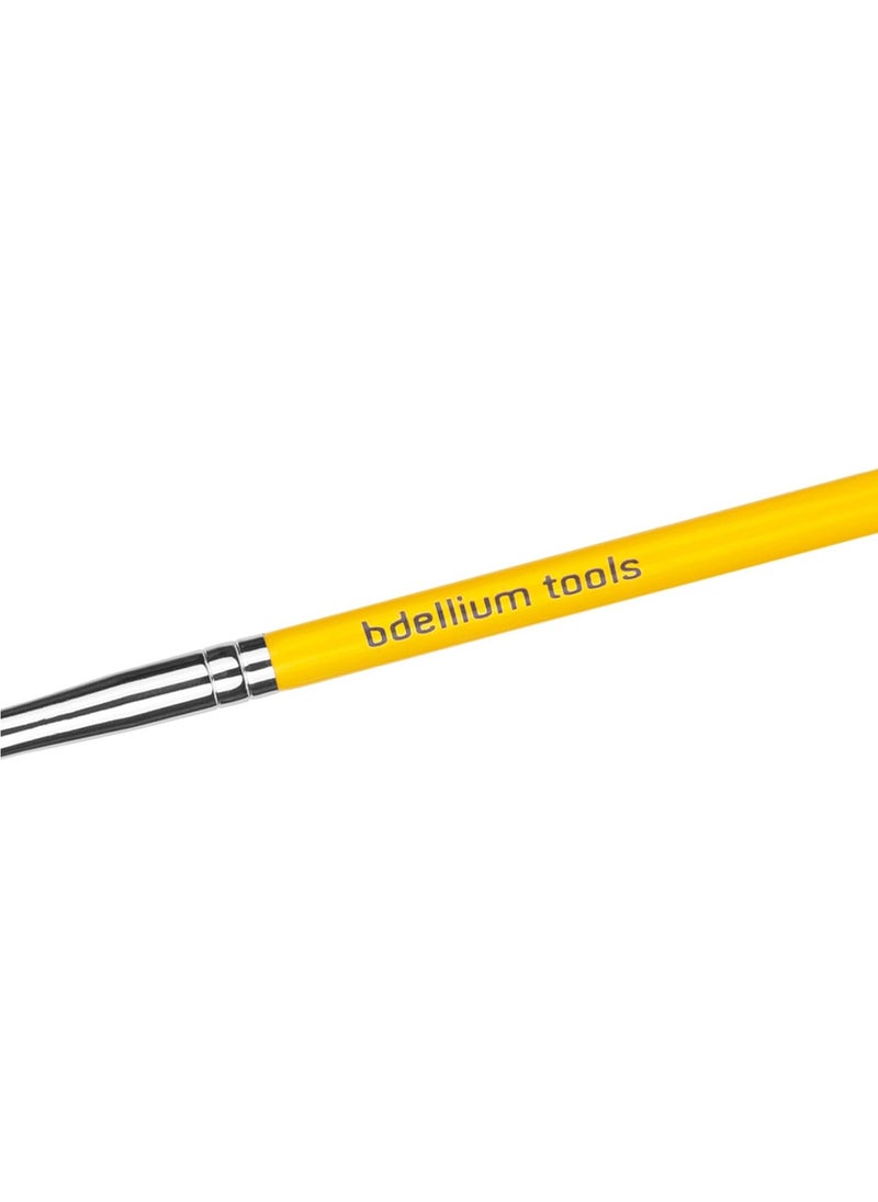 Bdellium Tools Professional Makeup Brush - Studio Series 761 Tight Liner - With Soft Synthetic Fibers, For Precise Application of Eyeshadow (Yellow, 1pc)