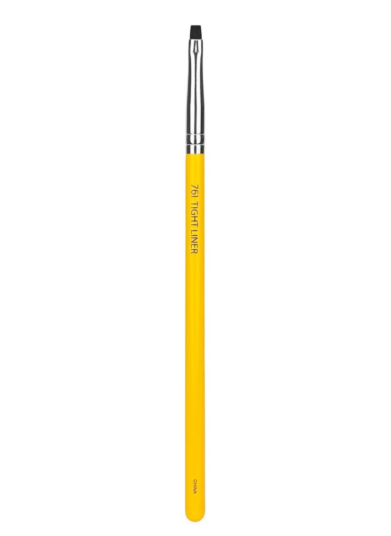 Bdellium Tools Professional Makeup Brush - Studio Series 761 Tight Liner - With Soft Synthetic Fibers, For Precise Application of Eyeshadow (Yellow, 1pc)