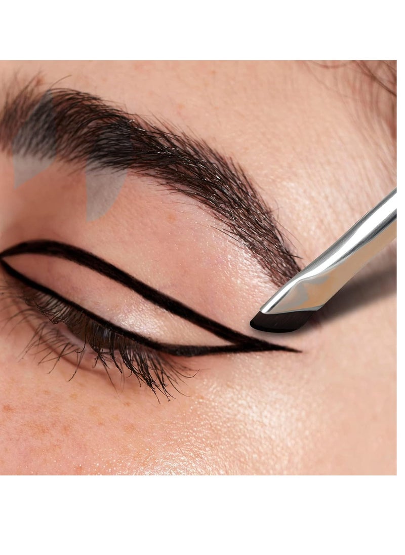 Albeaut Eyeliner Brow Brush Angled Thin Gel Liner Makeup Brush Fine Point Eyebrow Brushes Flat Brow Tint Brush Kit Applicator Tool