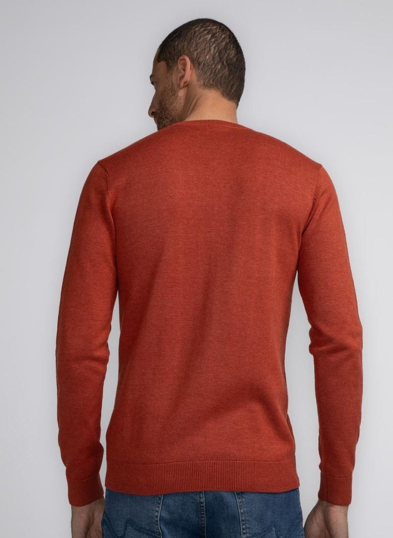 Men Knitwear V-Neck Basic