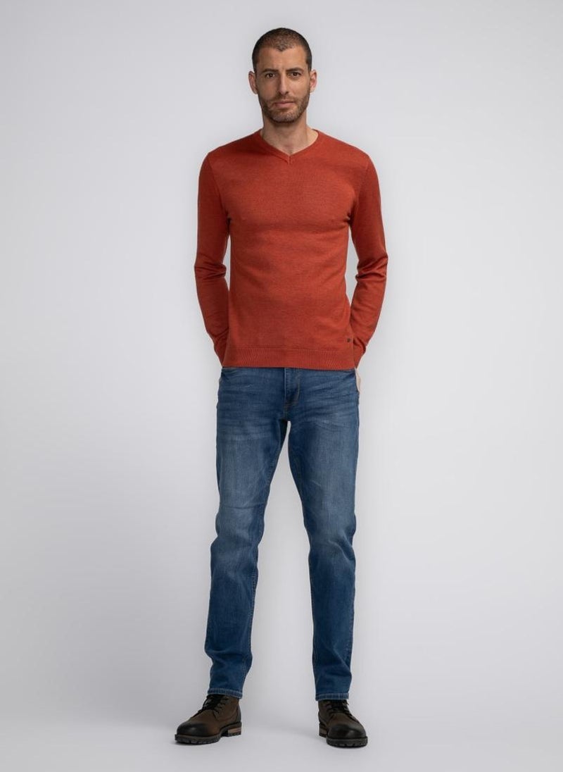 Men Knitwear V-Neck Basic