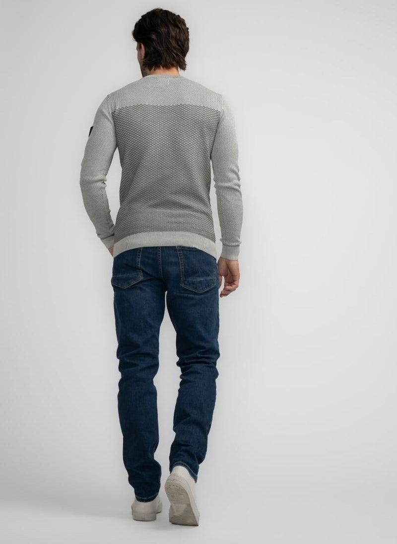 Men Knitwear Round Neck Basic