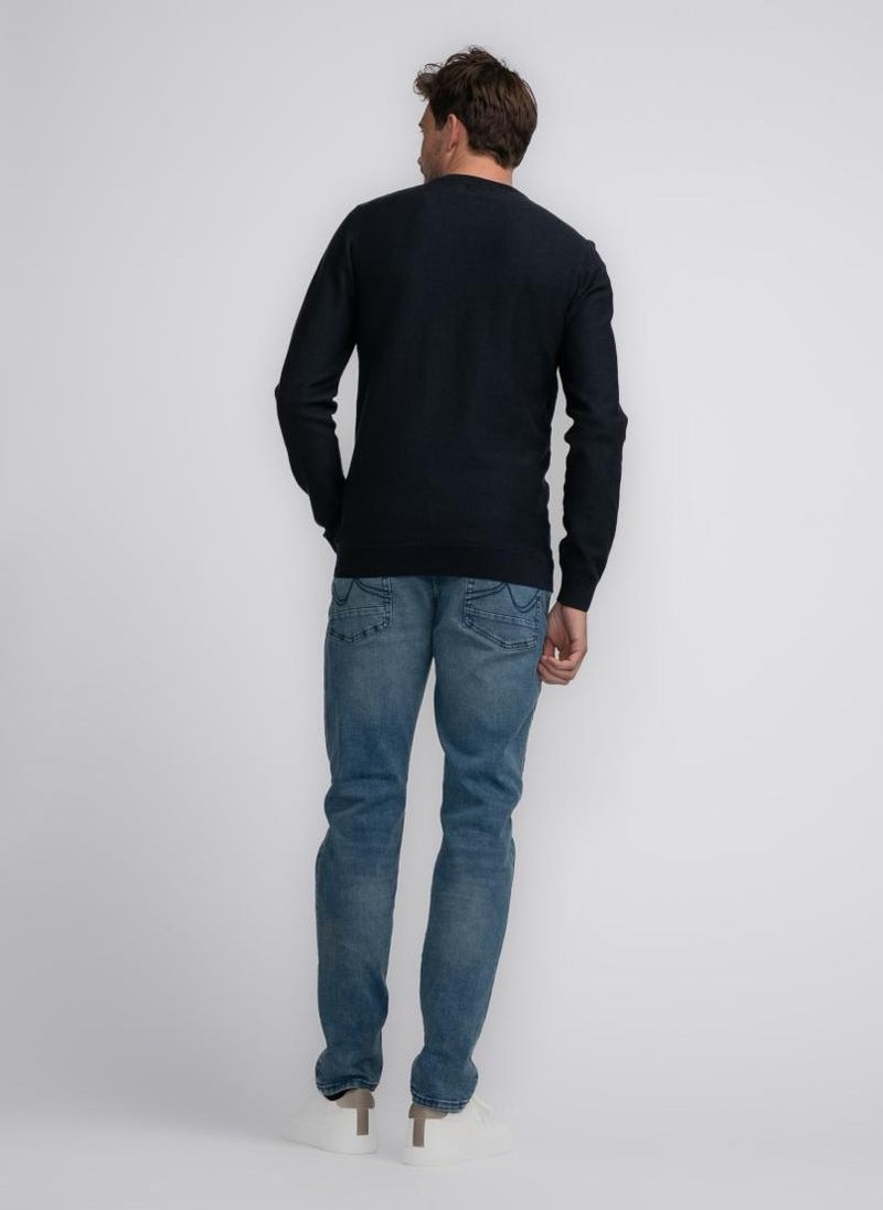 Men Knitwear Round Neck Basic