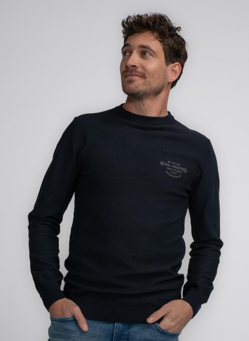 Men Knitwear Round Neck Basic