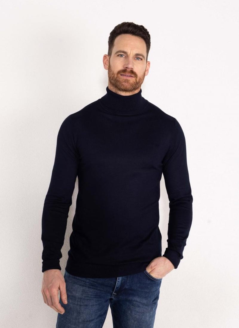 Men Knitwear Collar Basic