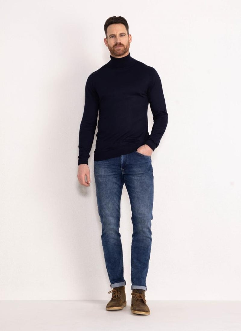 Men Knitwear Collar Basic