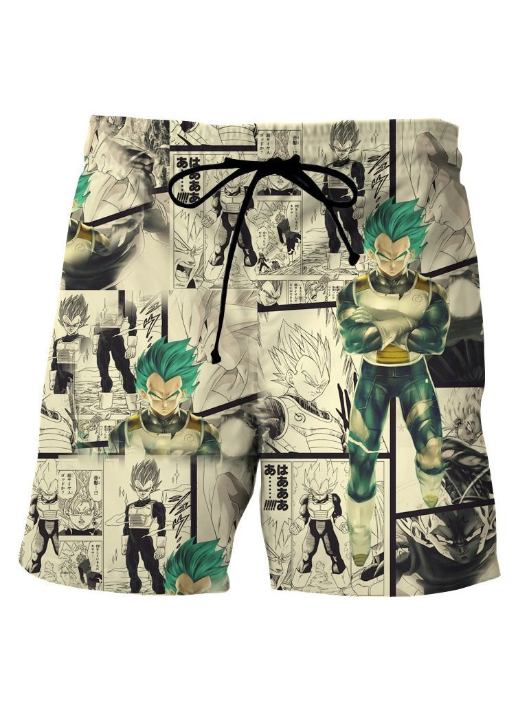 New Dragon Ball Printed Loose Casual Beach Pants