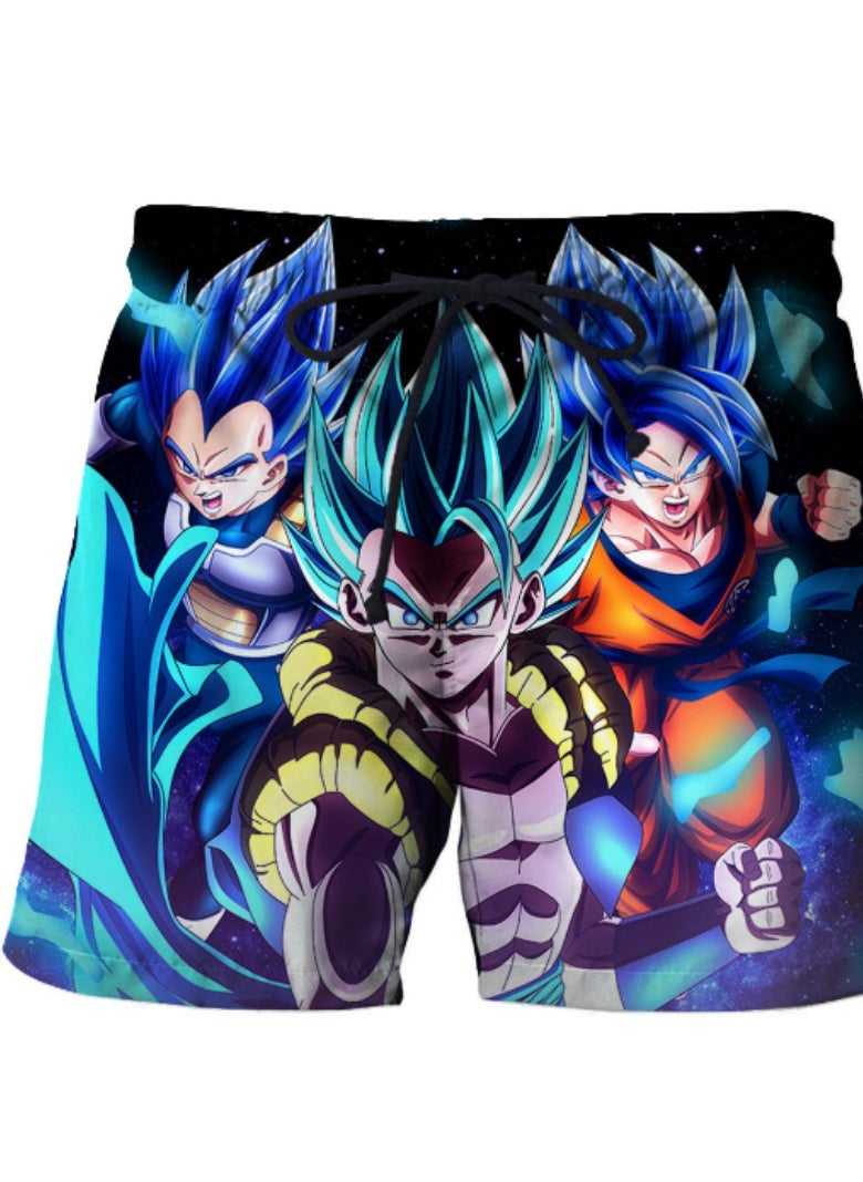 New Dragon Ball Printed Casual Loose Beach Pants