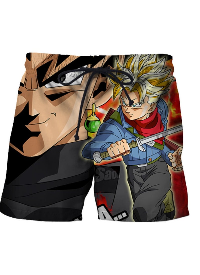 New Dragon Ball Printed Casual Loose Beach Pants