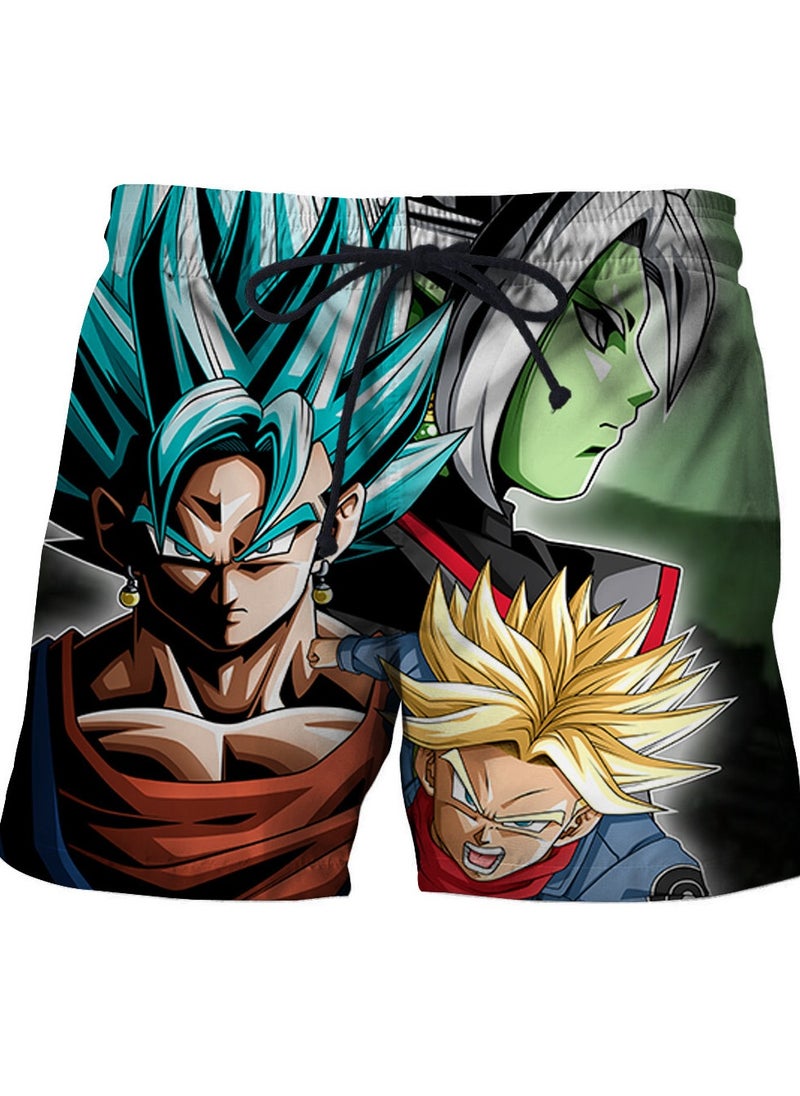 New Dragon Ball Printed Casual Breathable Beach Shorts