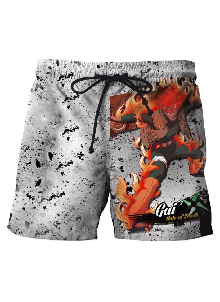 New Naruto 426D Digital Printed Dragon Ball Double Layer Shorts