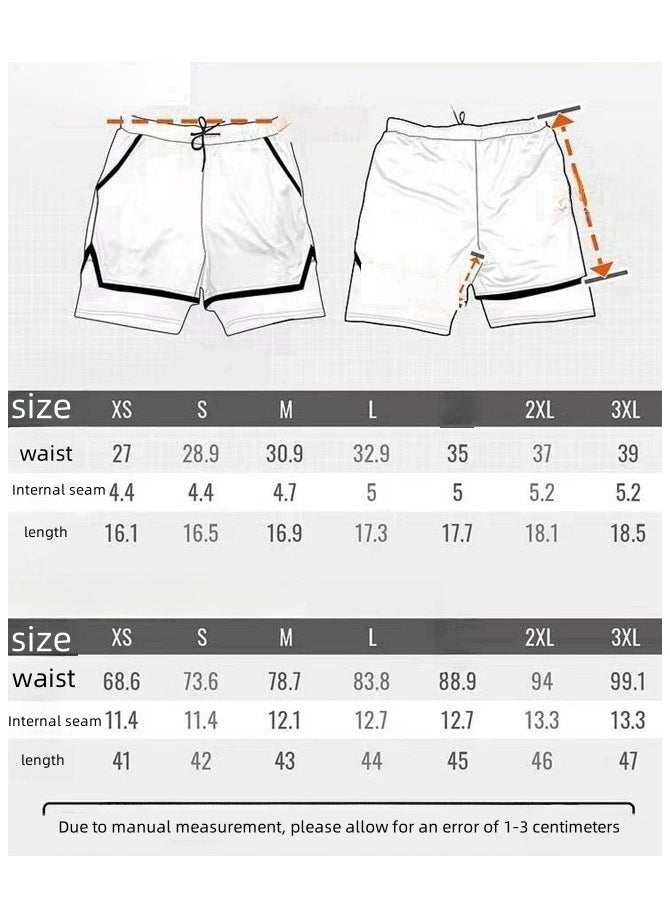 New Naruto 192D Digital Printed Dragon Ball Double Layer Shorts