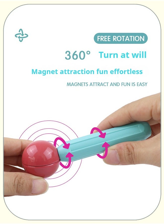 Magnetic Stick Magnetic Building Blocks for Kids: STEM Educational Learning Toys - Montessori Fun Indoor Preschool Activity Gifts for kids 3+ years