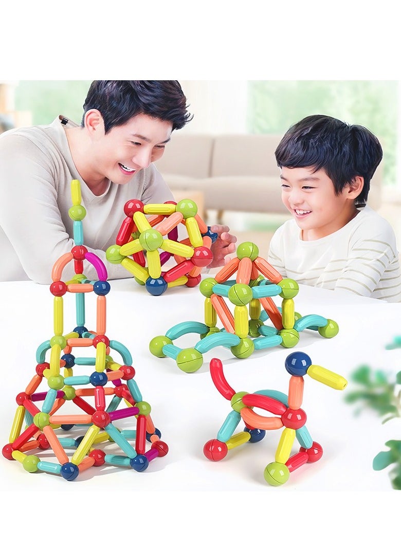 42 PCS Magnetic Building Toys for Kids, Magnet Blocks Sticks u0026 Ball Creativity Game,  Development Kit for Preschool Girls,Boys Ideal Gift Set