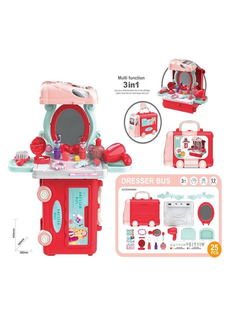 Plastic Toy Play Kitchen Food Set for Kids, Toddlers 3-5 - Cooking Pretend Play Interactive Station Indoor/Outdoor with Sink, Water, Steam, Sound, Accessories  -Boys and Girls Birthday Gift