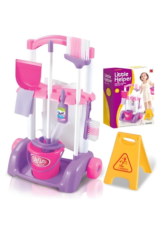 Little Helper, Pretend Play Housekeeping Cleaning Set Toy for Kids - 10 Pieces