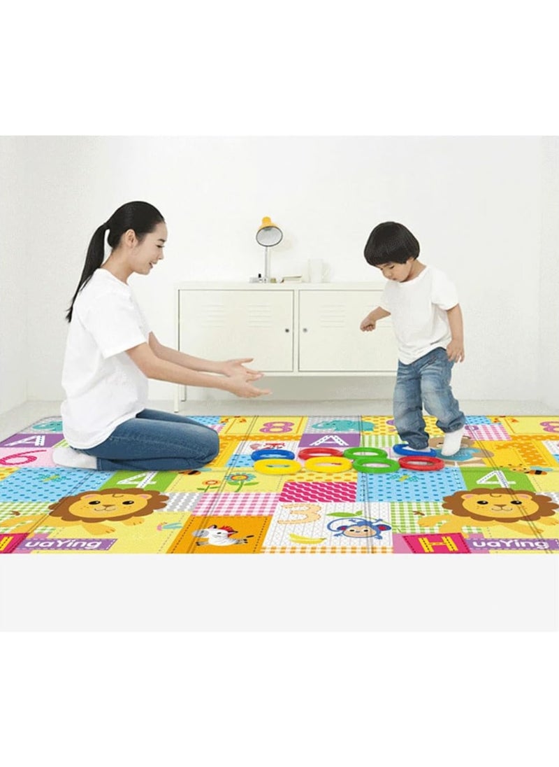 Baby Crawling Mat, Non-Toxic, Double-Sided Waterproof Floor Mat for Toddler Boys and Girls - Safe and Stylish Playtime Adventure