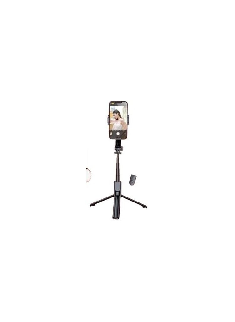 R15 Smartphone Gimbal Stabilizer with Extendable Bluetooth Selfie Stick and Tripod Stand, Multi-Function Remote Control 360 Degree Auto Rotation