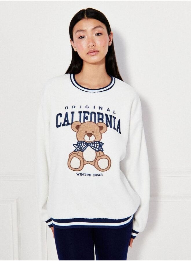 Embroidered sweatshirt