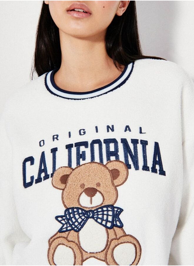 Embroidered sweatshirt