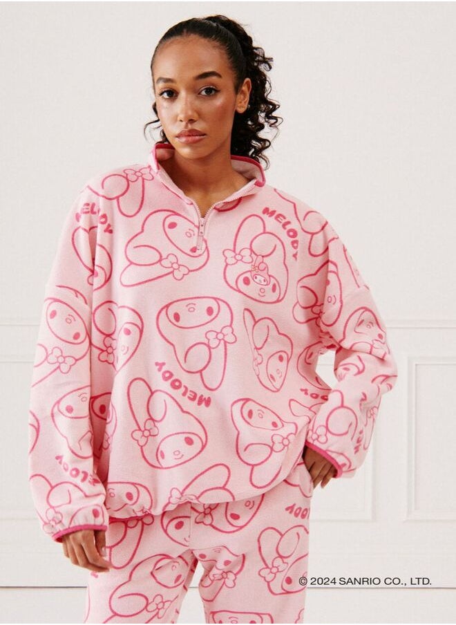 My melody fleece sweatshirt