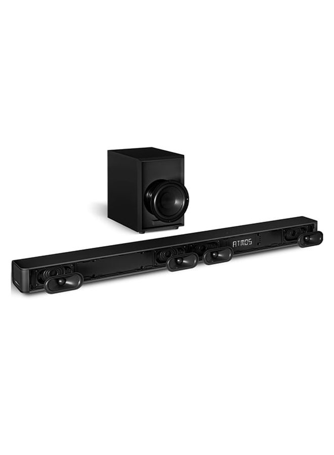 Soundbar With 280 W 5 Speakers And Subwoofer 6.5 Dolby Atmos Dts Virtual X Bluetooth 5.0 AX3100G Black