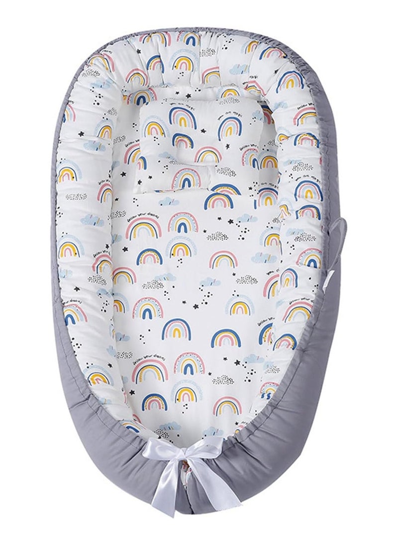 Baby Lounger And Share a Sleeping Baby Nest, Foldable, Removable And Washable, Cotton Portable Pressure Protection Crib, Can Be Used for Bedroom/Travel/Camping