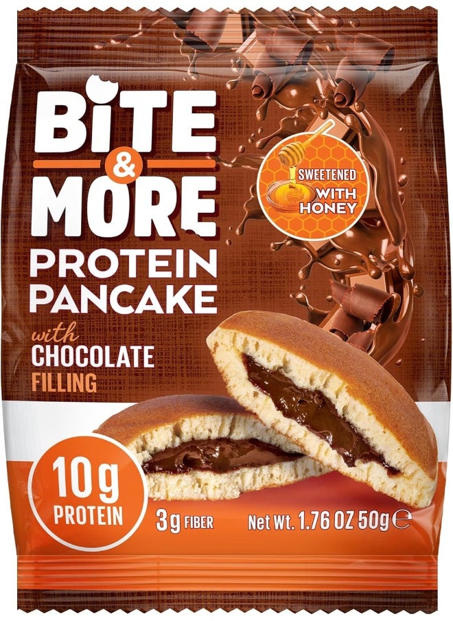 Protein Pancake Chocolate Filling Sweetened With Honey 10G Protein 3G Fiber - 3 packs