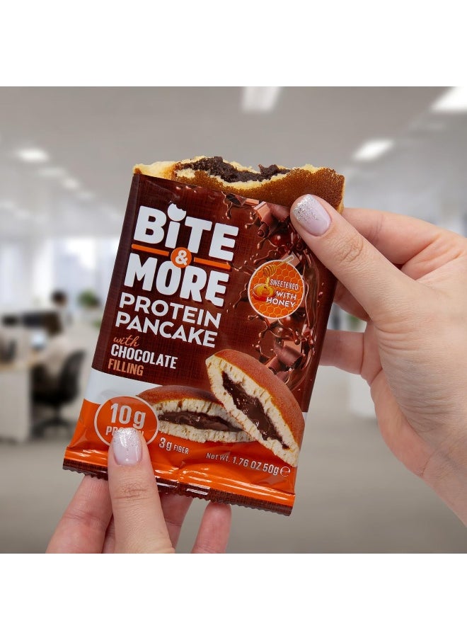 Protein Pancake Chocolate Filling Sweetened With Honey 10G Protein 3G Fiber - 3 packs