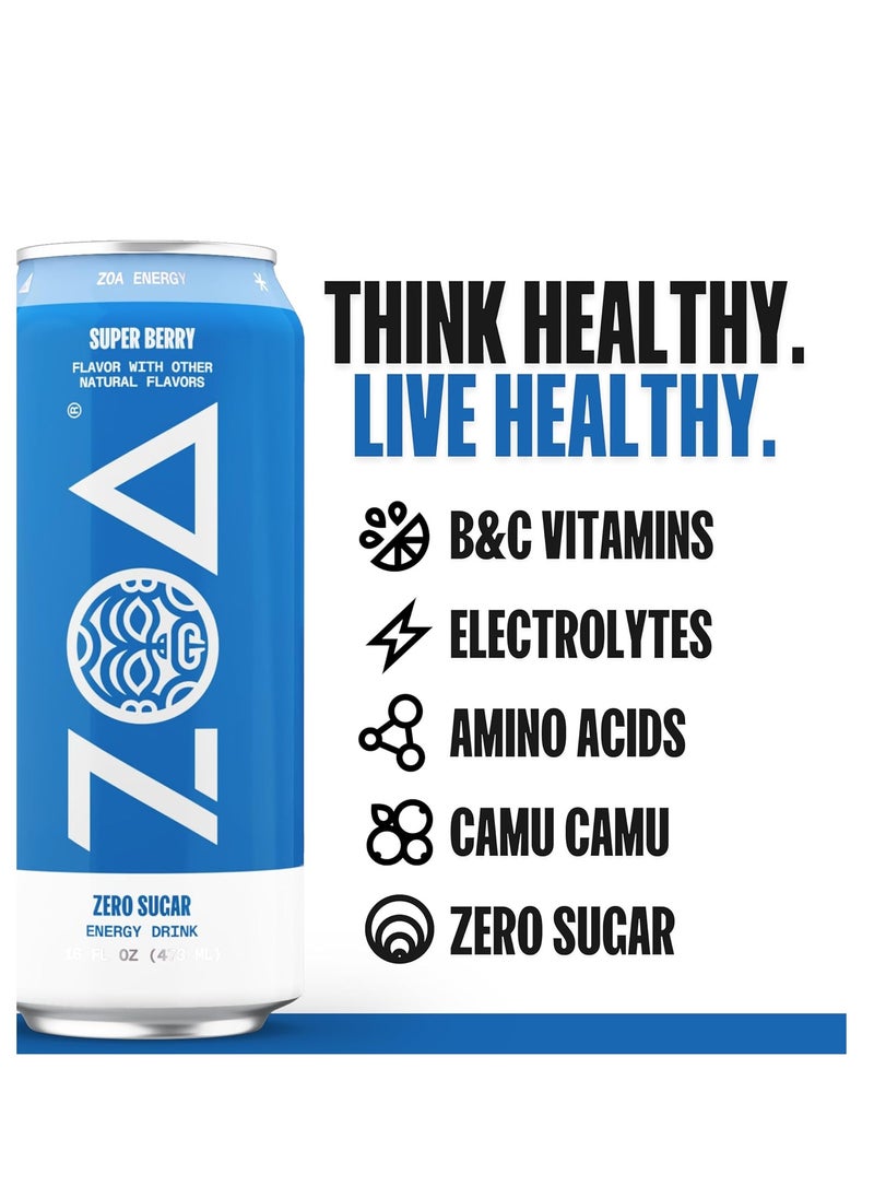 ZOA Zero Sugar Energy Drink - 16 oz