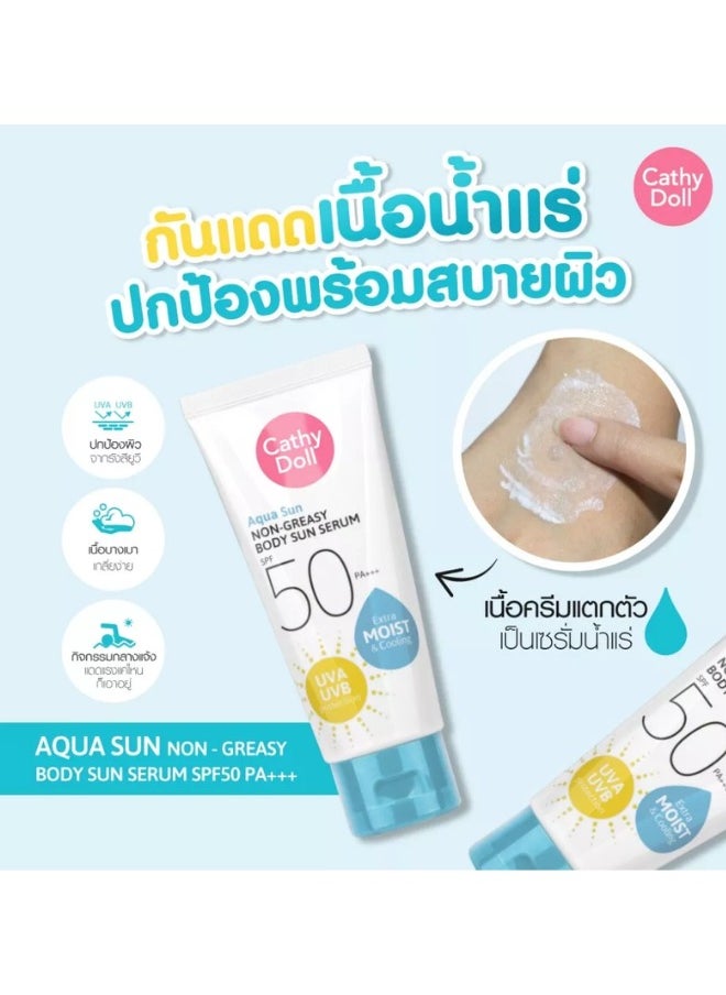 Cathy Doll Aqua Sun Non Greasy Body Sun Serum SPF50 PA+++ 138 ml