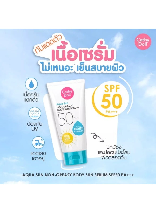 Cathy Doll Aqua Sun Non Greasy Body Sun Serum SPF50 PA+++ 138 ml