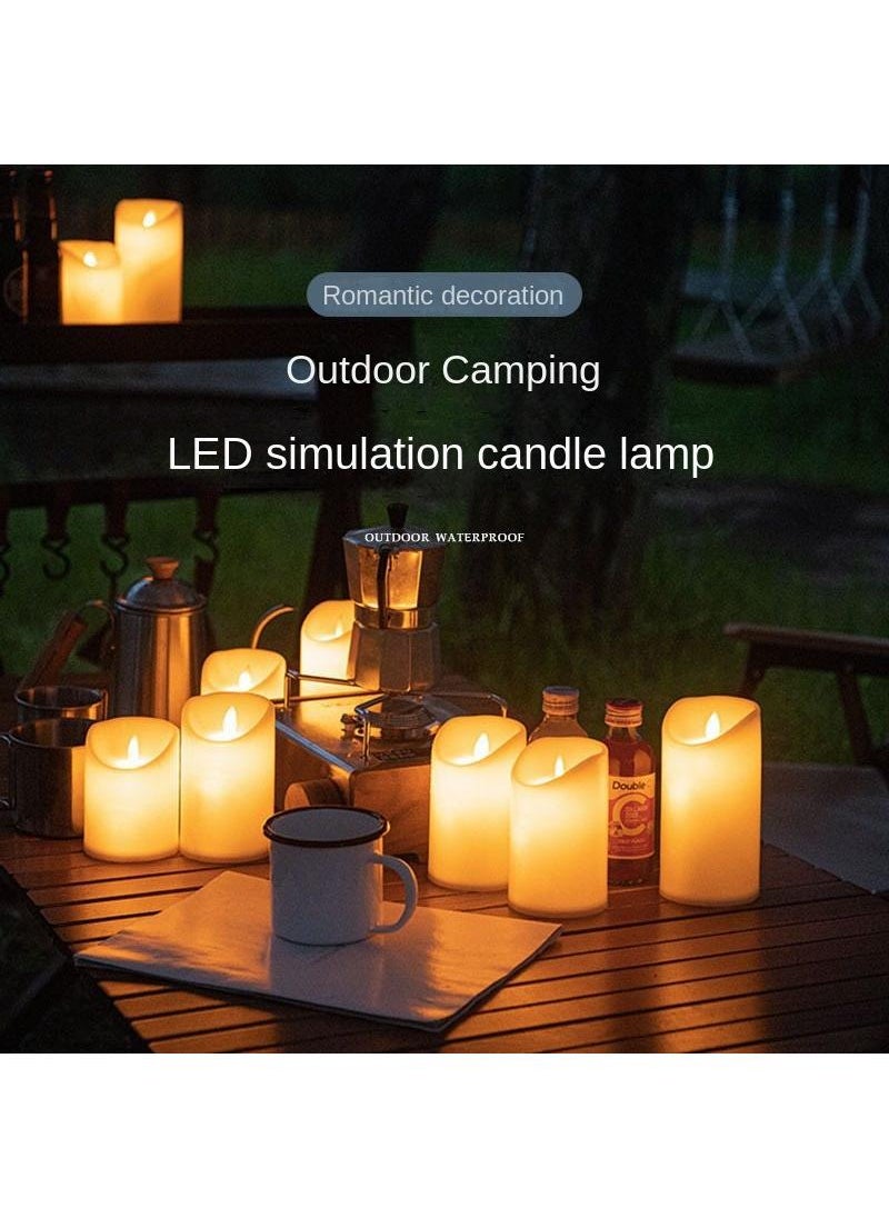 5 Piece Led Candle Set Outdoor Camping Tent Bar Atmosphere Battery Candle Light