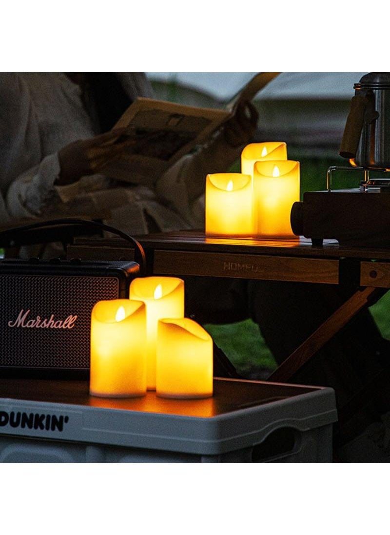 5 Piece Led Candle Set Outdoor Camping Tent Bar Atmosphere Battery Candle Light
