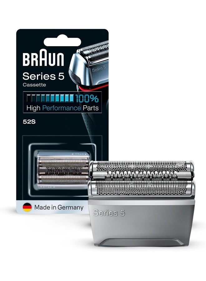 Series 5 52S Electric Shaver Head Replacement Cassette Silver