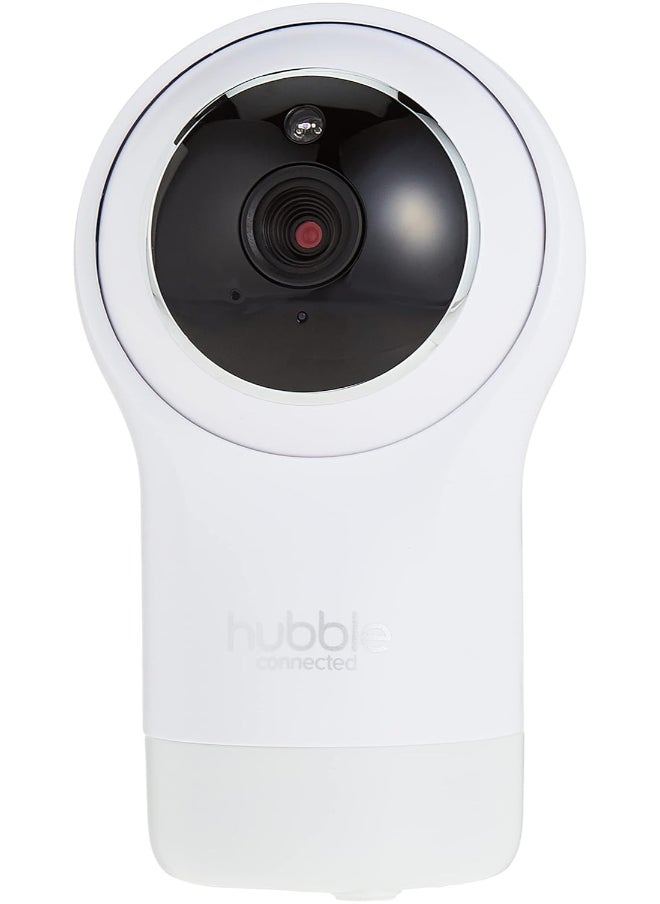 Hubble Connected Nursery Pal Glow+ - Smart Baby Monitor For Infants/Babies With Wireless Security Video Camera For Nursery - 5 Inch Full Hd Parent Unit, 2 - Way Talk, Sleep Trainer,Infrared Night Vision - White