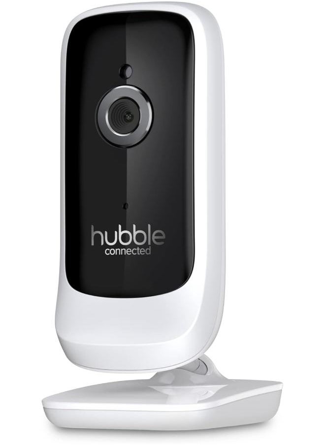 Hubble Connected Nursery View Premium - Baby Monitor For Infants / Babies - 5 Inch Diagonal Colour Screen, 2 - Way Talk, Infrared Night Vision, Secure And Private Connection, Up To 300M Range - White