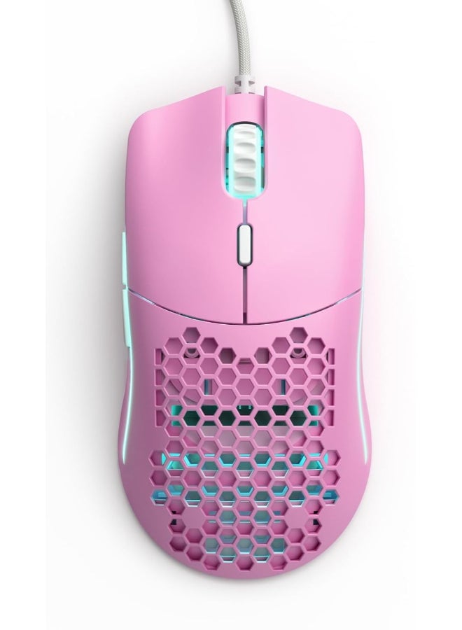 Model O-Minus Wired Gaming Mouse - Rgb 58G Lightweight Gaming Mouse - Pixart Pmw-3360 Sensor - Limited Edition - Pink Forge