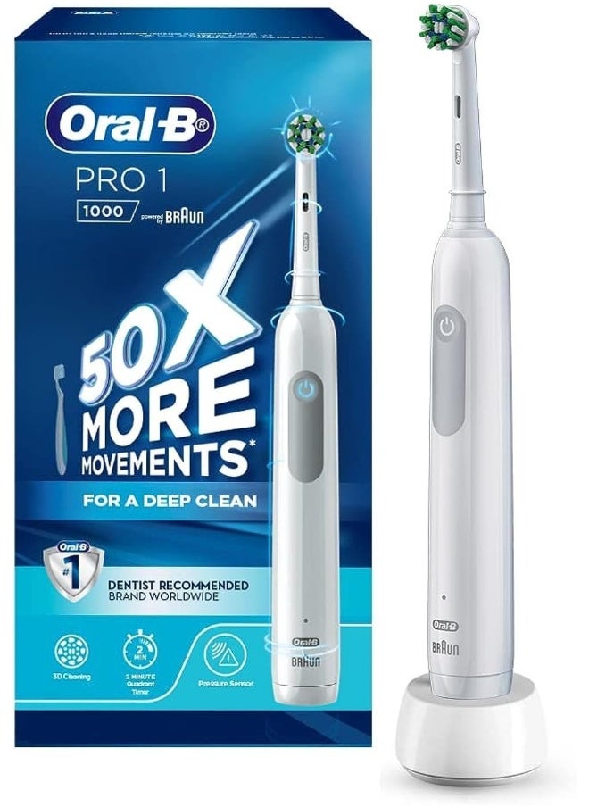D305.513.1 Pro 1 1000 Rechargeable Electric Toothbrush With Pressure Sensor