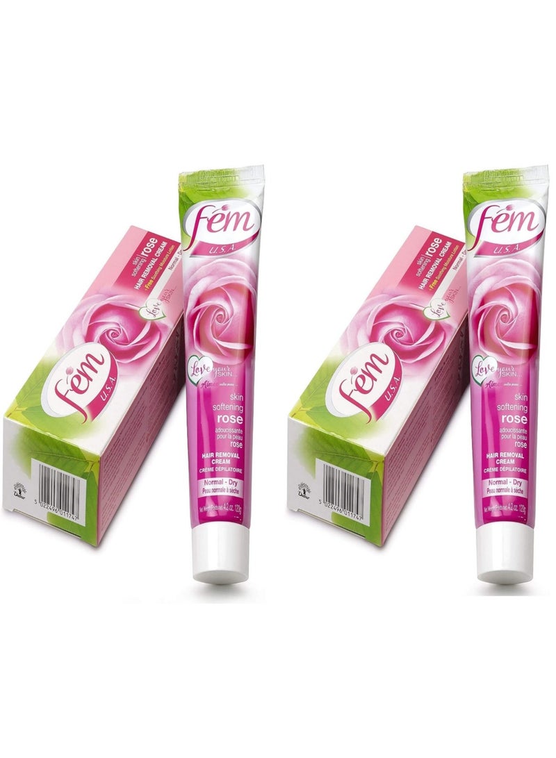 Fem Hair Removal Cream Rose 120g 2Pack