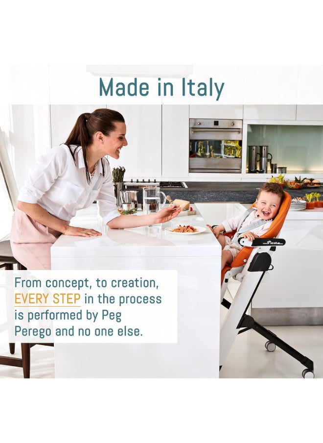 Siesta Follow Me Licorice Compact Folding Highchair & Recliner for Babies & Toddlers,Adjustable to 9 different heights, 5-Point Harness, From Birth to 15 kg – Black