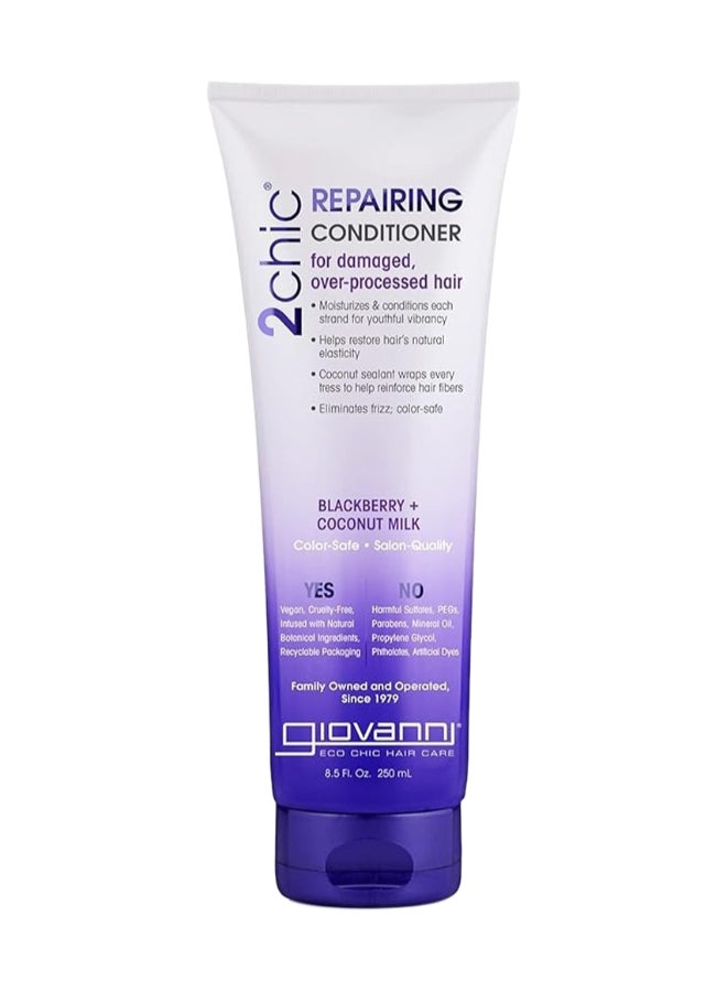 2Chic Repairing Conditioner, Infused With Blackberry & Coconut Milk, Moisturizes And Conditions 250ml