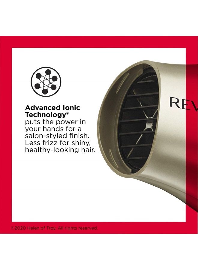Revlon 1875W Compact Folding Handle Hair Dryer | Great for Travel