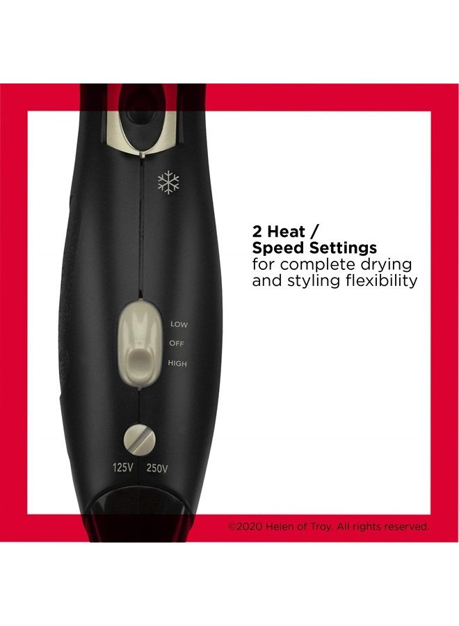 Revlon 1875W Compact Folding Handle Hair Dryer | Great for Travel